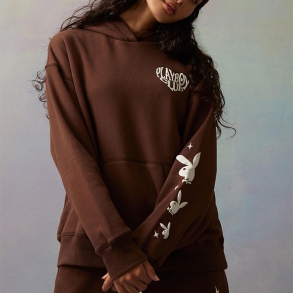 brown playboy sweatshirt